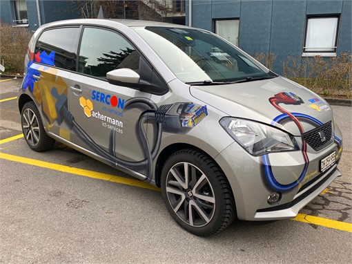 Eines von zwei Elektrofahrzeugen im neuen Look