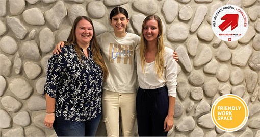 D&uuml;rfen wir vorstellen ... Sarah Cavalera (Mitte)  unser Mediamatik-Nachwuchstalent!